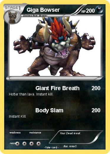 Pokemon Giga Bowser
