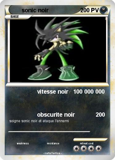 Pokemon sonic noir