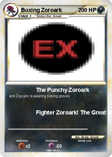 Pokemon Boxing Zoroark