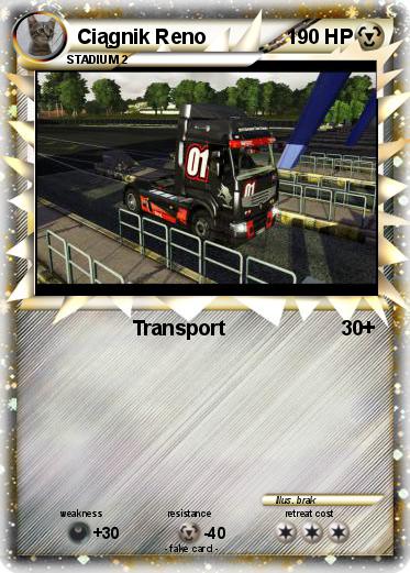 Pokemon Ciągnik Reno