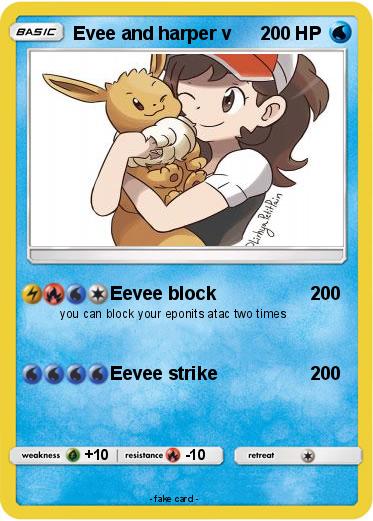 Pokemon Evee and harper v