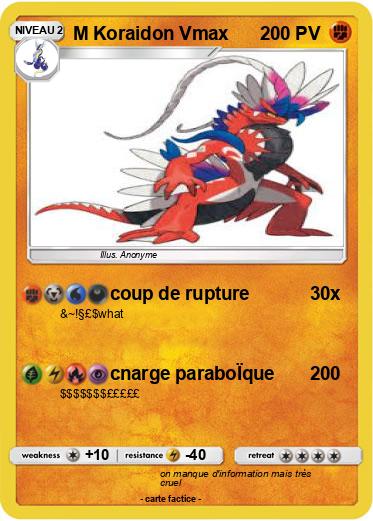 Pokemon M Koraidon Vmax