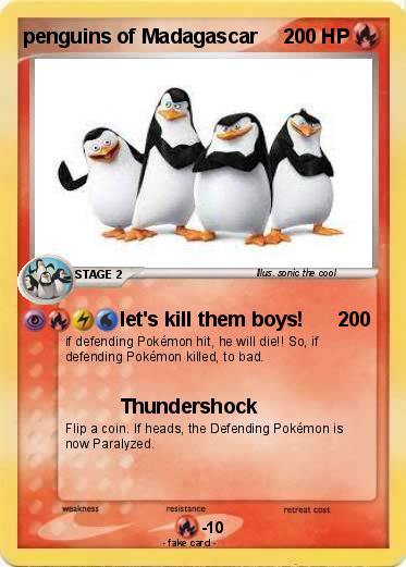 Pokemon penguins of Madagascar