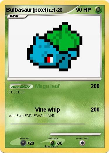 Pokemon Bulbasaur(pixel)