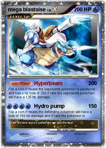 Pokemon mega blastoise