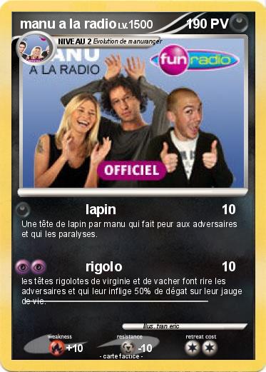 Pokemon manu a la radio