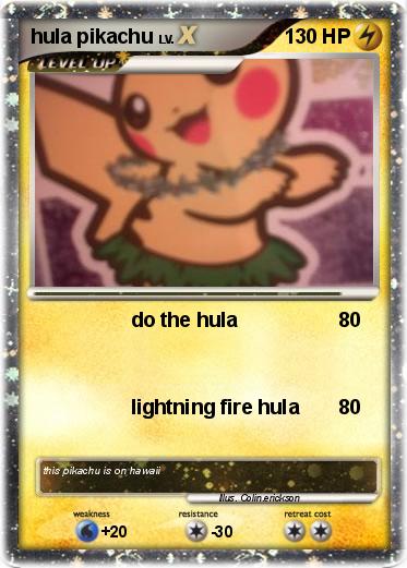 Pokemon hula pikachu
