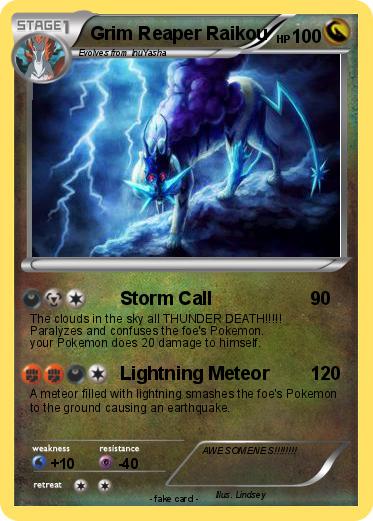 Pokemon Grim Reaper Raikou