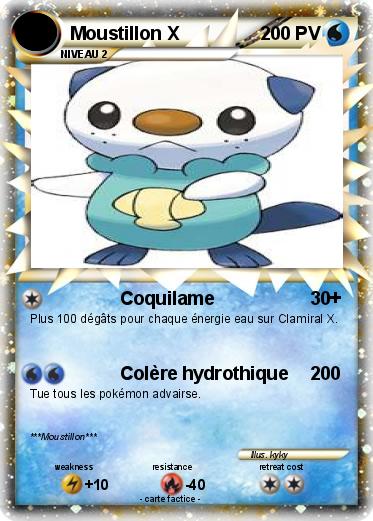 Pokemon Moustillon X