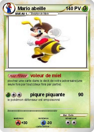 Pokemon Mario abeille