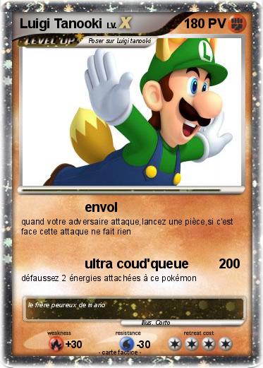 Pokemon Luigi Tanooki