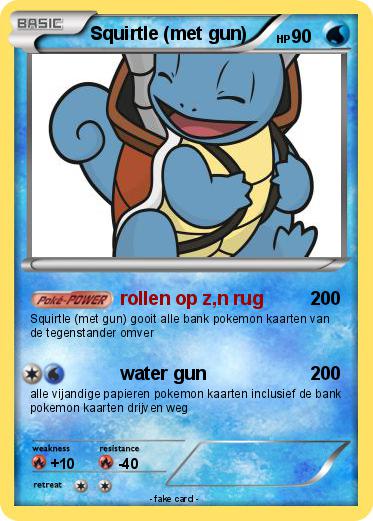 Pokemon Squirtle (met gun)