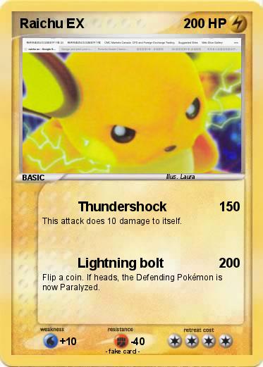 Pokemon Raichu EX