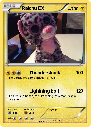 Pokemon Raichu EX
