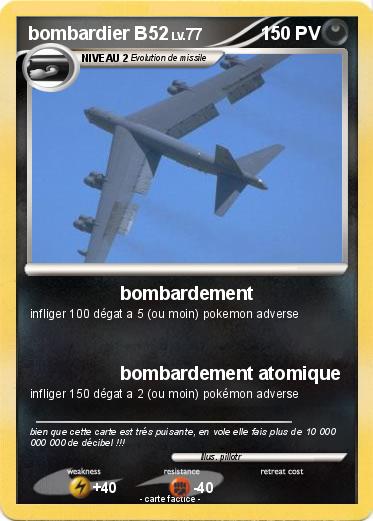 Pokemon bombardier B52