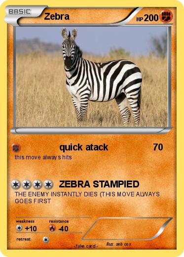 Pokemon Zebra
