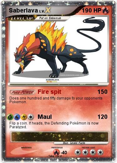 Pokemon Saberlava
