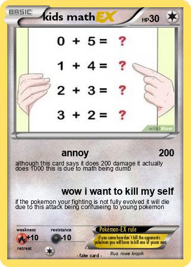 Pokemon kids math