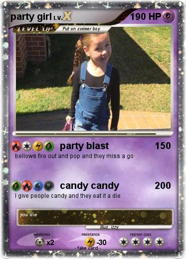 Pokemon party girl