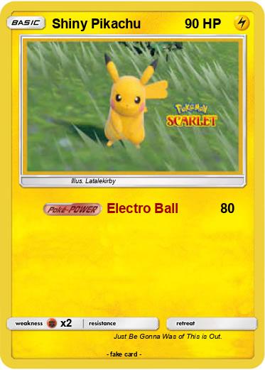 Pokemon Shiny Pikachu