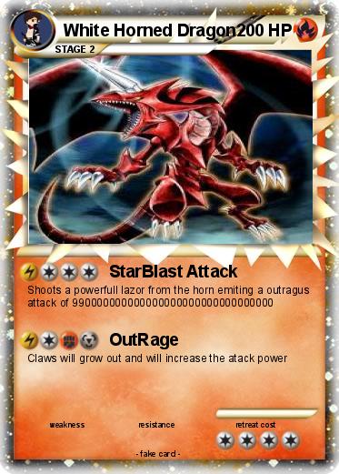 Pokemon White Horned Dragon