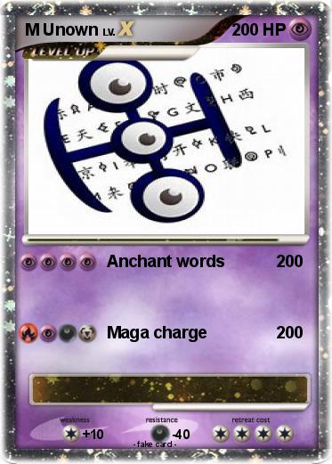 Pokemon M Unown