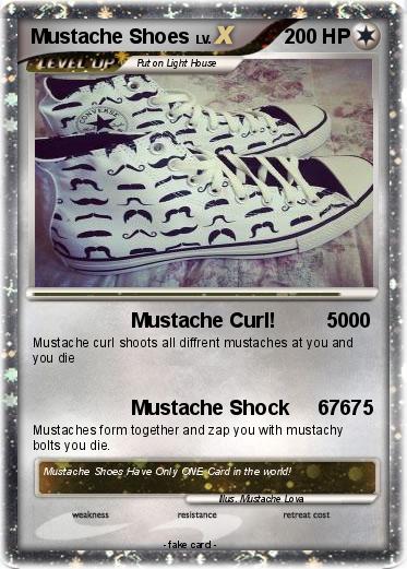 Pokemon Mustache Shoes