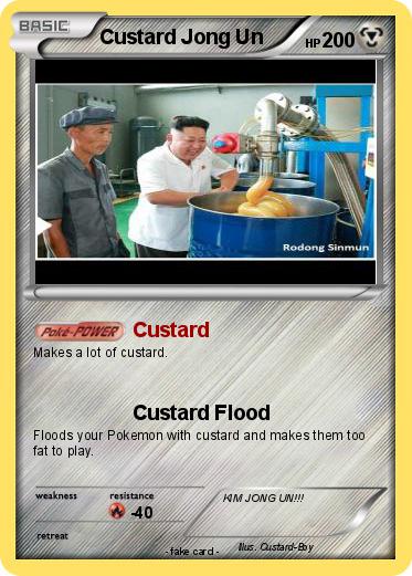 Pokemon Custard Jong Un