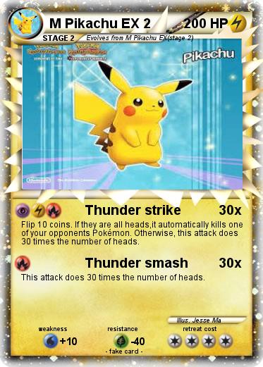 Pokemon M Pikachu EX 2