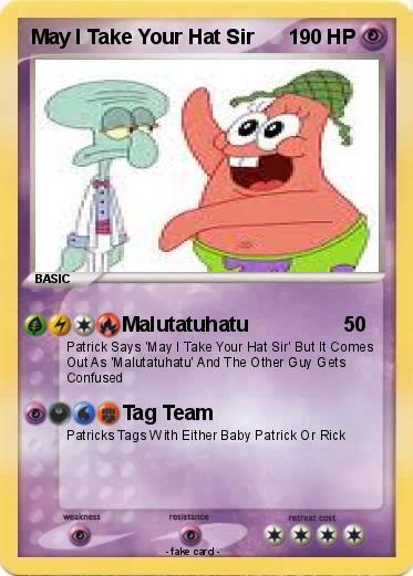 Pokemon May I Take Your Hat Sir