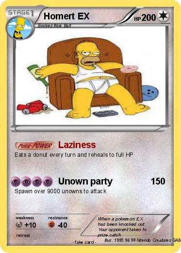 Pokemon Homert EX
