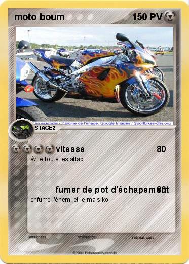 Pokemon moto boum