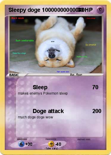 Pokemon Sleepy doge 10000000000000