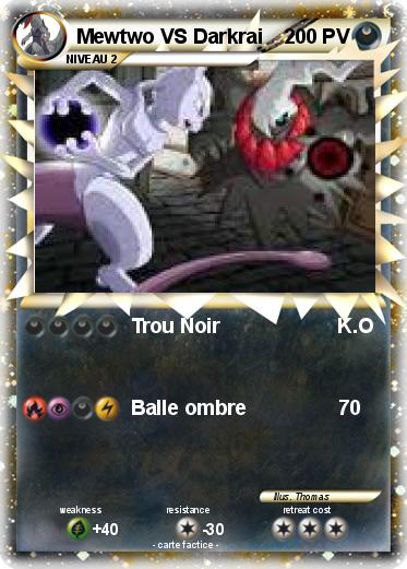 Pokemon Mewtwo VS Darkrai