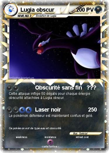 Pokemon Lugia obscur