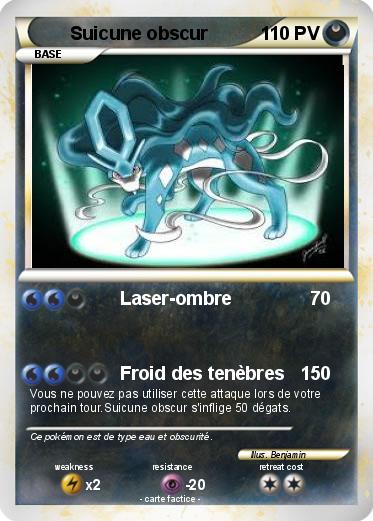 Pokemon Suicune obscur