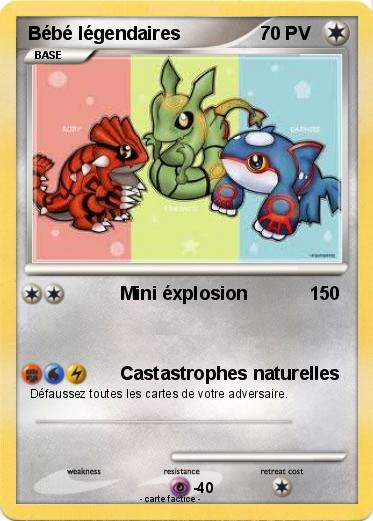Pokemon Bébé légendaires