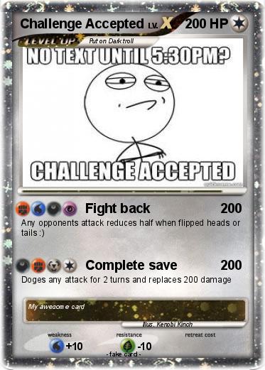 Pokemon Challenge Accepted