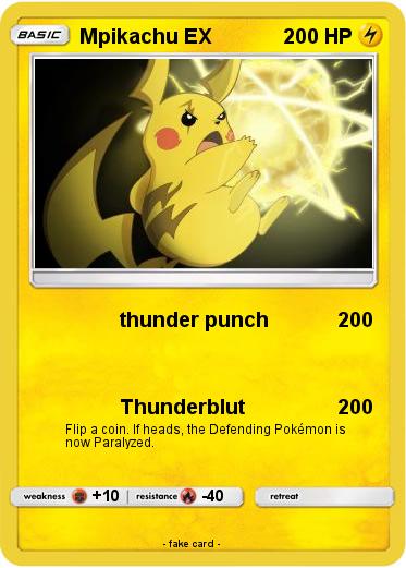 Pokemon Mpikachu EX