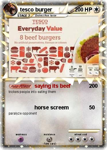 Pokemon tesco burger