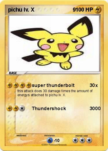 Pokemon pichu lv. X                          9