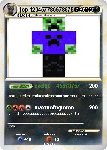 Pokemon jop 123457786578675674676543