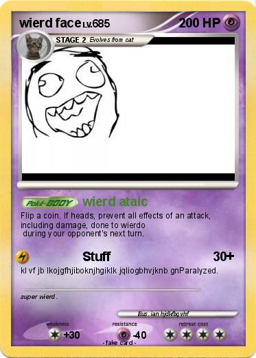 Pokemon wierd face