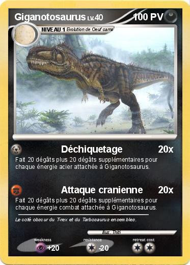 Pokemon Giganotosaurus