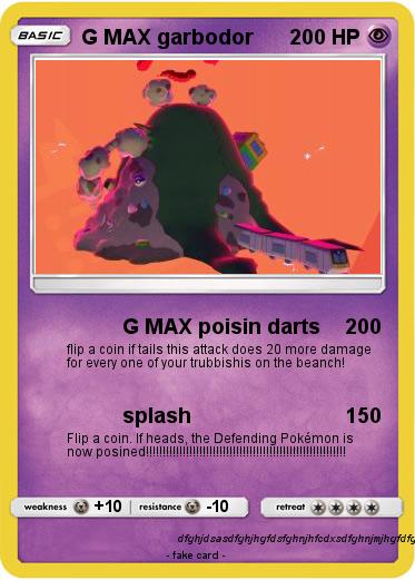 Pokemon G MAX garbodor