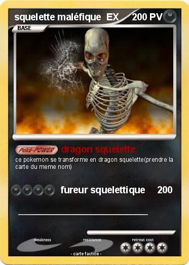 Pokemon squelette maléfique  EX