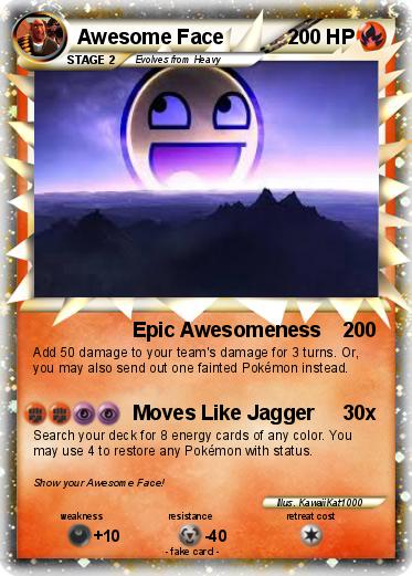 Pokemon Awesome Face