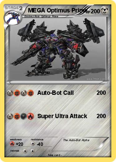 Pokemon MEGA Optimus Prime