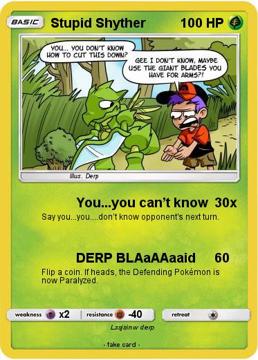 Pokemon Stupid Shyther