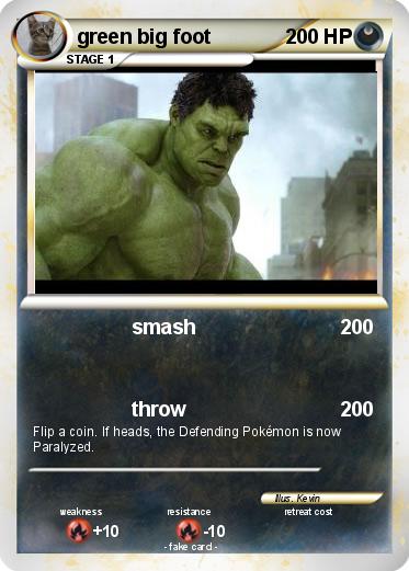 Pokemon green big foot